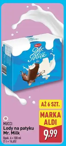 ALDI Lody na patyku Mr. Milk 6-pak Mucci oferta