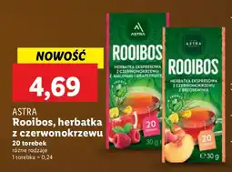 Lidl Herbata ASTRA Rooibos z czerwonokrzewu oferta