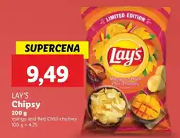 Lidl Chipsy LAY'S mango and Red Chilli chutney oferta