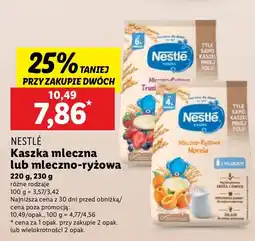 Lidl Kaszka mleczna lub mleczno-ryżowa Nestlé oferta