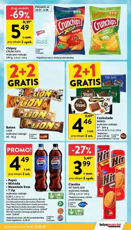 Intermarche Chipsy paprykowe Crunchips X-Cut oferta