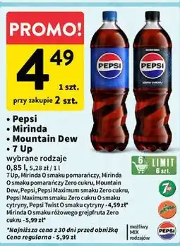 Intermarche Napój różowy grejpfrut Mirinda Free oferta
