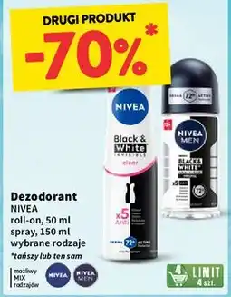 Intermarche Antyperspirant original Nivea Men Invisible Black & White oferta