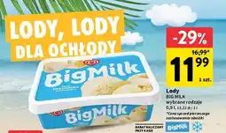 Intermarche Lody śmietankowo-waniliowe Algida Big Milk oferta