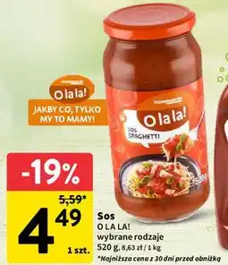 Intermarche Sos spaghetti O La La! oferta