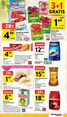Intermarche Galaretka mleczna malinowa Delecta oferta