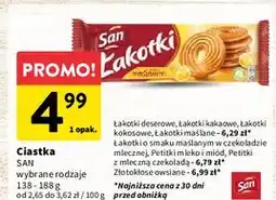 Intermarche Ciastka owsiane złotokłose San Łakotki oferta