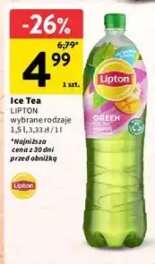 Intermarche Herbata mrożona mango Lipton Green Ice Tea oferta