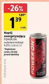 Intermarche Napój energetyzujący Power On oferta
