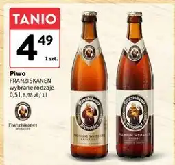 Intermarche Piwo Franziskaner Hefe-Weissbier Naturtrub oferta