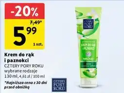 Intermarche Krem do rak aloesowy Cztery Pory Roku oferta