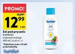 Intermarche Żel pod prysznic rabarbar Bambino Rodzina oferta