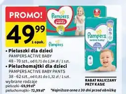 Intermarche Pieluszki dla dzieci maxi 4 Pampers Active Baby oferta