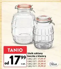 Intermarche Słoik beczka 4.1 l Tadar oferta