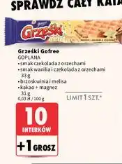 Intermarche Wafel czekoladowo-kakaowy Grześki Gofree oferta