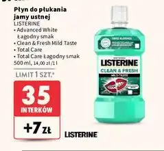 Intermarche Płyn do płukania ust Listerine Total Care oferta