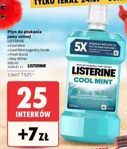 Intermarche Płyn do płukania ust Listerine Stay White oferta
