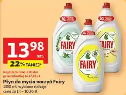 Auchan Płyn do mycia naczyń Fairy oferta