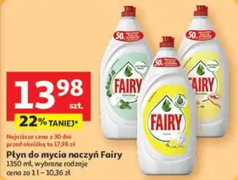 Auchan Płyn do mycia naczyń Fairy oferta