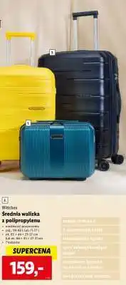 Lidl Średnia walizka z polipropylenu oferta