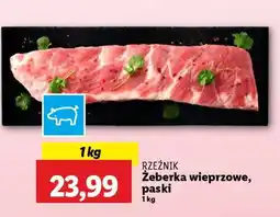 Lidl Żeberka wieprzowe paski oferta