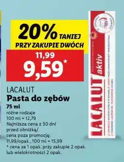 Lidl Lacalut pasta do zębów oferta