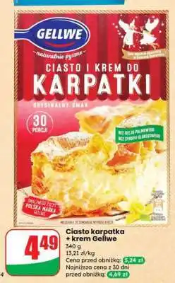 Dino Ciasto karpatka + krem Gellwe oferta