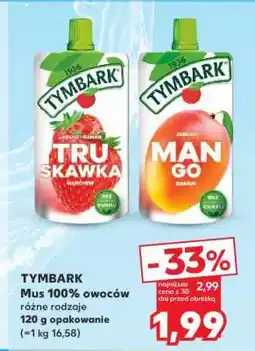 Kaufland TYMBARK Mus 100% owoców oferta