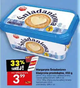 Twój Market Margaryna Śniadaniowa klasyczna prostokątna, 450 g oferta