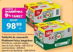 Auchan Tabletki do zmywarki Platinum Fairy, mega box oferta