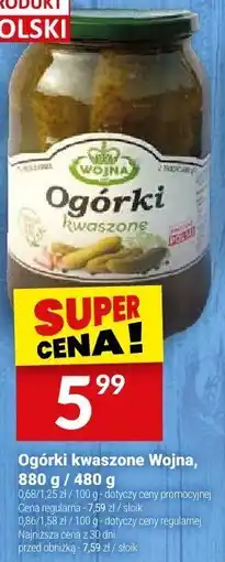 Twój Market Ogórki kwaszone Wojna oferta