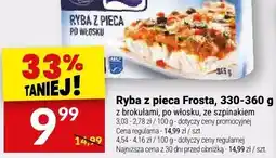Twój Market Ryba z pieca mrożona po włosku, z brokułami, ze szpinakiem Frosta oferta