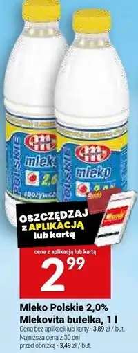 Twój Market Mleko Polskie 2.0% Mlekovita oferta