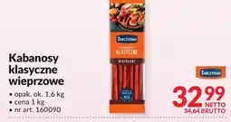 Makro Kabanosy klasyczne wieprzowe Tarczyński oferta