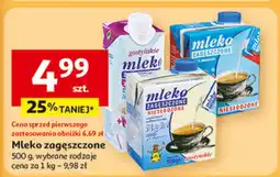 Auchan Mleko zagęszczone, wybrane rodzaje Auchan oferta