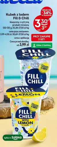 Żabka Kubek z lodem Fill & Chill klasyczny/cytrynowy 120-130g oferta