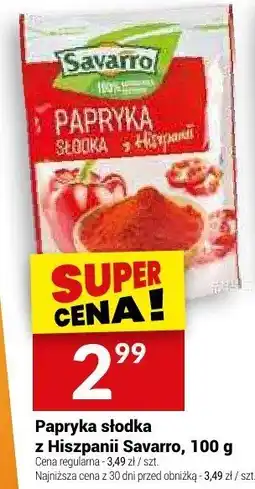 Twój Market Przyprawa papryka słodka z Hiszpanii Savarro oferta
