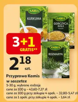 Auchan Przyprawa Kamis w saszetce, wybrane rodzaje oferta