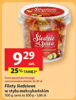 Auchan Filety śledziowe w stylu meksykańskim Śledzie z Serca oferta