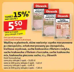 Auchan Wędliny w plastrach Olewnik oferta