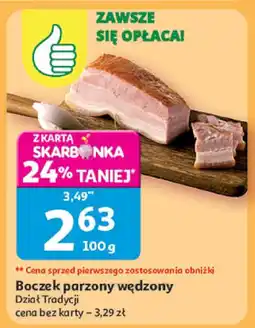 Auchan Boczek parzony wędzony Auchan oferta