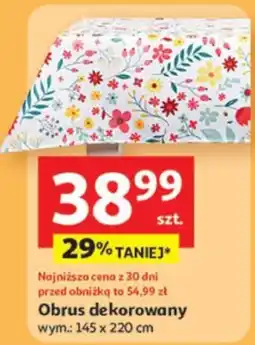 Auchan Obrus dekorowany oferta