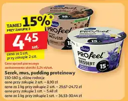 Auchan Serek, mus, pudding proteinowy Profeel oferta