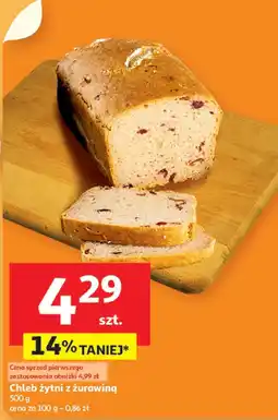 Auchan Pieczywo chleb żytni z żurawiną Auchan oferta