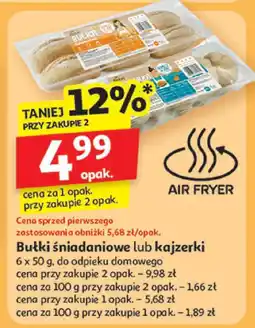 Auchan Pieczywo bułki śniadaniowe/kajzerki Auchan oferta