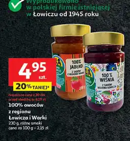 Auchan Dżem jabłkowy 100% owoców z regionu Łowicza i Warki oferta