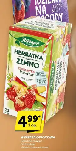 Groszek Herbata owocowa Herbapol truskawka rabarbar na zimno oferta