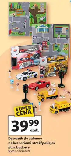 Auchan Dywanik do zabawy z akcesoriami straż/policja/ plac budowy oferta
