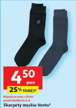 Auchan Skarpety męskie Vento oferta