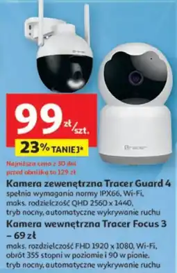 Auchan Kamera zewnętrzna Tracer Guard 4/Kamera wewnętrzna Tracer Focus 3 oferta